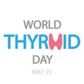 thyroid day world typography