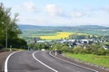 ThÃÂ¼r, Germany - 05 19 2021: A new road above village ThÃÂ¼r in the valley Royalty Free Stock Photo