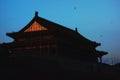 Tian`anmen in sunset Royalty Free Stock Photo