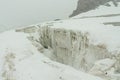 Tian-Shan mountain range cravasses