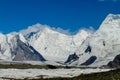 Tian Shan mountains snow peaks cornices on the mountain Royalty Free Stock Photo