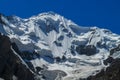 Tian Shan mountains snow peaks now cornices on the mountain Royalty Free Stock Photo