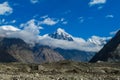 Tian Shan mountain range South Inilchek glacier Royalty Free Stock Photo