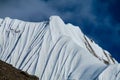 Mountain range snow peak and slope Royalty Free Stock Photo