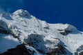 Big mountain snow peak in Tian Shan mountains Royalty Free Stock Photo