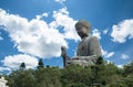 Tian Tan Buddha, Big buddha - the world tallest outdoor seated bronze Buddha located in Nong ping Hong Kong. Royalty Free Stock Photo