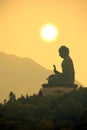 Tian Tan Buddha or Giant Buddha statue at Po Lin Monastery Ngong Ping