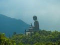 Tian Tan Buddha giant statue Royalty Free Stock Photo