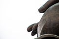 Tian Tan Buddha is a large bronze statue of Buddha Shakyamuni, completed in 1993, and located at Ngong Ping, Lantau Island, in Hon Royalty Free Stock Photo