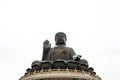 Tian Tan Buddha is a large bronze statue of Buddha Shakyamuni, completed in 1993, and located at Ngong Ping, Lantau Island, in Hon Royalty Free Stock Photo