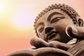 Tian Tan Buddha at Po Lin Monastery, Lantau Island in Hong Kong