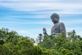 Tian Tan Buddha at Po Lin Monastery Ngong Ping in Hong Kong China Royalty Free Stock Photo