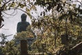 Tian Tan Buddha, the world's tallest outdoor seated bronze Buddha located in Nong Ping Hong Kong Royalty Free Stock Photo