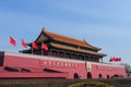 The Tiananmen gate entrance into the Forbidden City in Beijing, China