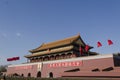 The Tiananmen or Gate of Heavenly Peace, is a famous monument in Beijing, the capital of China Royalty Free Stock Photo