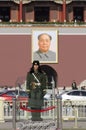 The Tiananmen or Gate of Heavenly Peace, is a famous monument in Beijing, the capital of China Royalty Free Stock Photo