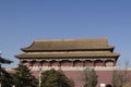 The Tiananmen or Gate of Heavenly Peace, is a famous monument in Beijing, the capital of China Royalty Free Stock Photo