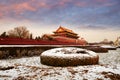 Tiananmen and snows, Beijing Royalty Free Stock Photo
