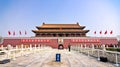 Tiananmen square, the Gate of Heavenly Peace, entrance of the Forbidden City, in Beijing China Royalty Free Stock Photo