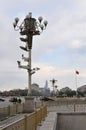 Tiananmen Square Street Lamp with many Observation Camera