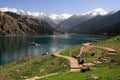 Tianchi Lake(Heaven's Lake) in Urumqi, China Royalty Free Stock Photo