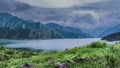 Tianchi Lake in the summer