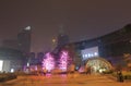 Tianhe Road night cityscape Guangzhou China