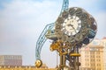 Tianjin Century Clock situted in front of Jiefang bridge in Tianjin, China Royalty Free Stock Photo