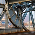 The Liberation Bridge Jiefang in front of Tianjin Station, Tianjin, China