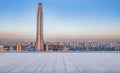 Tianjin city buildings and road vacant lots