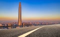 Tianjin city buildings and road vacant lots