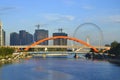 Tianjin City Landscape-Tianjin Eye Ferris wheel Royalty Free Stock Photo