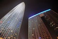 The Tianjin Tower at night Royalty Free Stock Photo