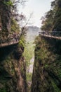 Tianmen mountain landscape and viewpoint