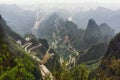 Tianmen mountain winding road