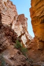 Tianshan Grand Canyon in sunny day Royalty Free Stock Photo