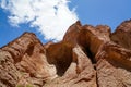 Tianshan Grand Canyon in sunny day Royalty Free Stock Photo