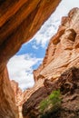 Tianshan Grand Canyon in sunny day Royalty Free Stock Photo