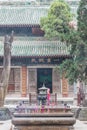 TIANSHUI, CHINA - OCT 8 2014: Fuxi Temple. a famous Temple in Ti Royalty Free Stock Photo