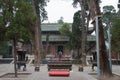 TIANSHUI, CHINA - OCT 8 2014: Fuxi Temple. a famous Temple in Ti Royalty Free Stock Photo