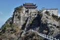 Tiantai TempleÃÂ´s Daxiong Baodian, Treasure Hall of the Great Hero, at Mount Jiuhua, Nine Glorious Mountains Royalty Free Stock Photo