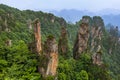 Tianzi Avatar mountains nature park - Wulingyuan China Royalty Free Stock Photo