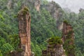 Tianzi Avatar mountains nature park - Wulingyuan China Royalty Free Stock Photo