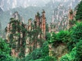 Tianzi Mountain column karst at Wulingyuan Scenic Area, Zhangjiajie National Forest Park, Hunan, China