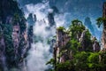 Tianzi Mountain,Zhangjiajie Wulingyuan in China Royalty Free Stock Photo