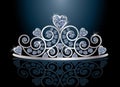 Tiara diadem with reflection