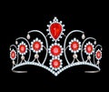 Tiara with rubies