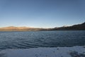 Tibatan saline lake at morning Royalty Free Stock Photo