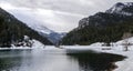 Tibble Fork and Silver Lake Flat Reservoir at winter time. Utah. US Royalty Free Stock Photo