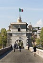 The Tiber river and the Milvio Bridge